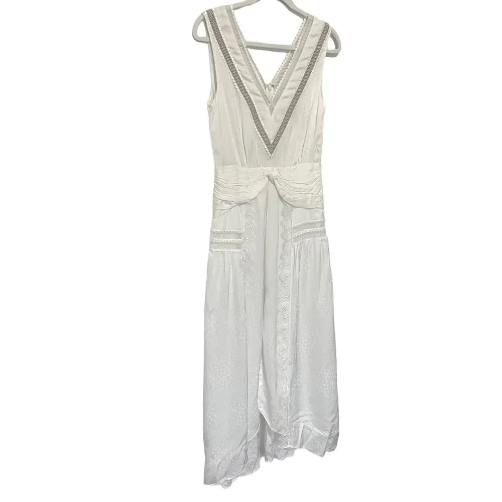 Self portrait white vintage look maxi dress - Picture 5 of 12